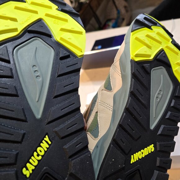 Saucony Grid Shadow 2 Avocado Beige Size 10.5 S70846-2 Hiking Trail Runner NEW - Picture 7 of 12